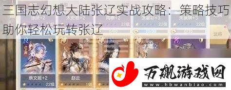 三国志幻想大陆张辽实战攻略：策略技巧助你轻松玩转张辽