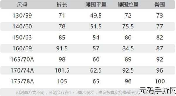 欧洲尺码与日本尺码专线中老年，欧洲尺码与日本尺码对照解析：中老年服装选择指南